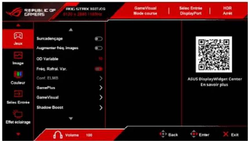 ASUS ROG Strix XG27JCG - Reconfiguration - 1