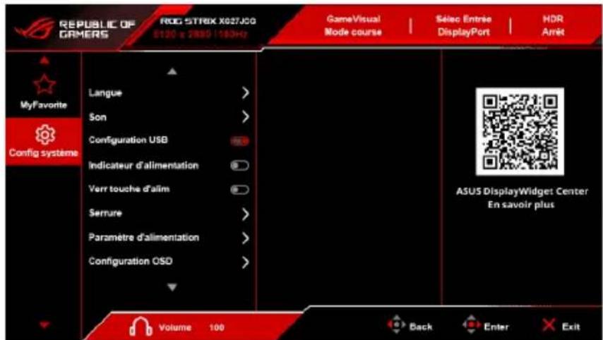 ASUS ROG Strix XG27JCG - Config système - 1