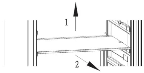 DANBY DBC031L1SS - INSTRUCCIONES DEL ESTANTE - 1