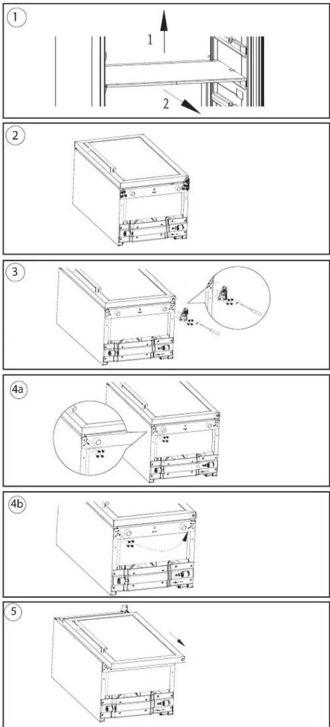 DANBY DBC031L1SS - DOOR REVERSAL STEPS: - 1