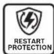 BOSCH GNF 18V-40 Professional - Protection anti-redémarrage - 1
