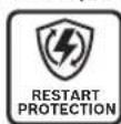 BOSCH GNF 18V-40 Professional - Protectie la repornire - 1