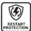 BOSCH GNF 18V-40 Professional - Restart protection - 1