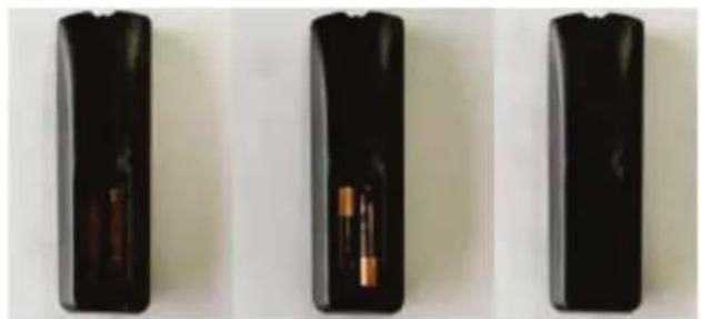 Aconatic 32HD515AN - การใส่แบตเตอรี่รีโมทคอนโทรล - 1