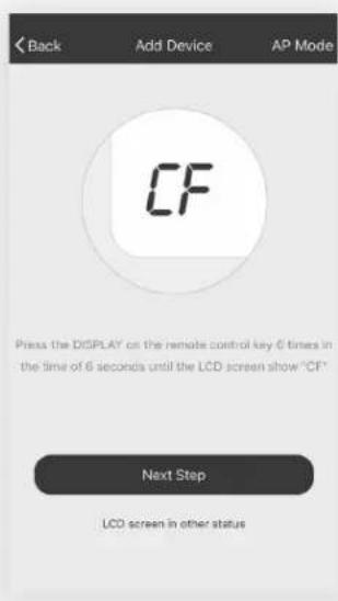 TCL 5K-12K - Añada la unidad de A/C a la red inalámbrica utilizando el "Modo AP". - 1