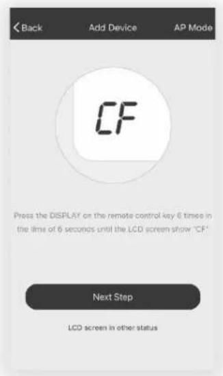 TCL 5K-12K - Add the AC Unit to the Wireless Network using "CF Mode" - 1