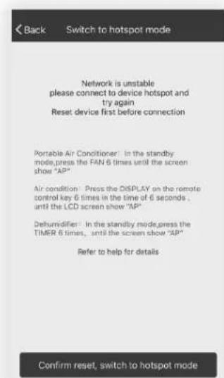 TCL 5K-12K - Add the AC Unit to the Wireless Network using "AP Mode" - 7