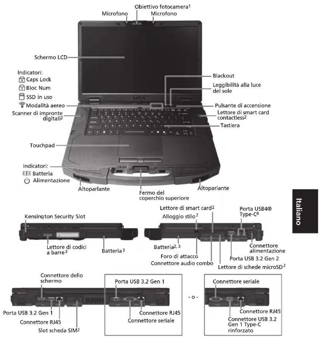 Getac S510AD - Collegamento dell'alimentazione CA e accensione del computer - 4