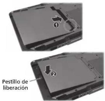 Getac UX10G5 - Instalar la batería - 1