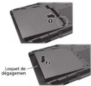 Getac UX10G5 - Installation de le bloc batterie - 1