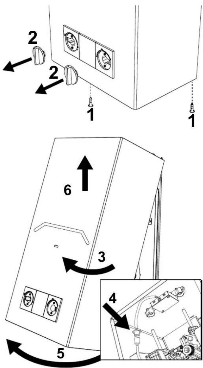 COINTRA Cami - Before performing any operations inside the heater, close the gas cock. - 1