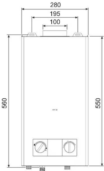 COINTRA Cami - Dimensions et raccords - 2