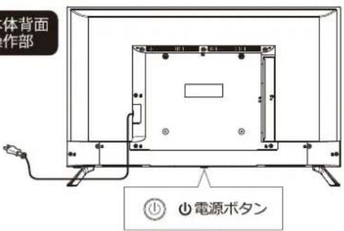 Qriom QRK-43W4KST - 電源を入れる - 1