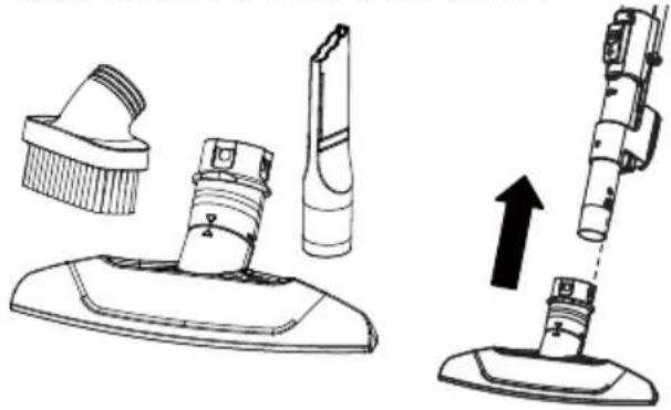 KENMORE BC3060 - ATTACHMENTS ON WAND - 2
