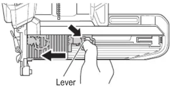 HiKOKI N 1808DA - Removing the staples: - 1