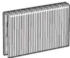HiKOKI N 1808DA - Dimensions of staples - 1