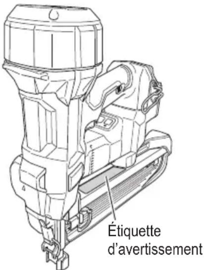 HiKOKI N 1808DA - ÉTIQUETTES D'AVERTISSEMENT - 1