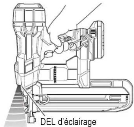 HiKOKI N 1808DA - L'agrafeuse est désactivée en mode de temporisation. - 1