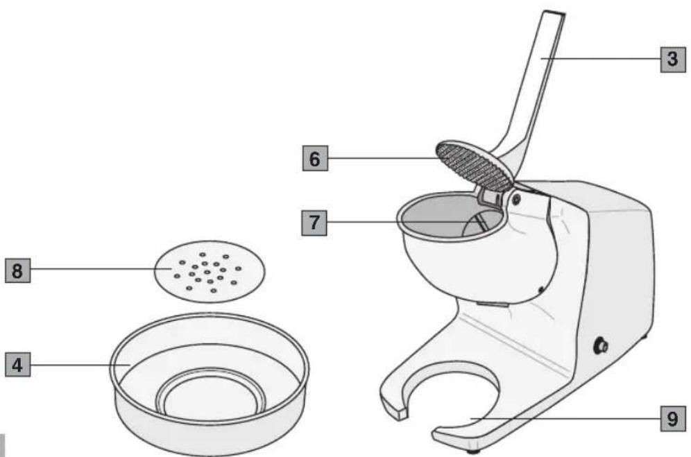 Ceado G30 - Componenti principali modello V100 (Fig. 2) - 3