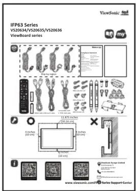 IFP63 Series V520634/V520635/V520636 ViewBoard series www.iveness.com/IFP63 Series Support Center