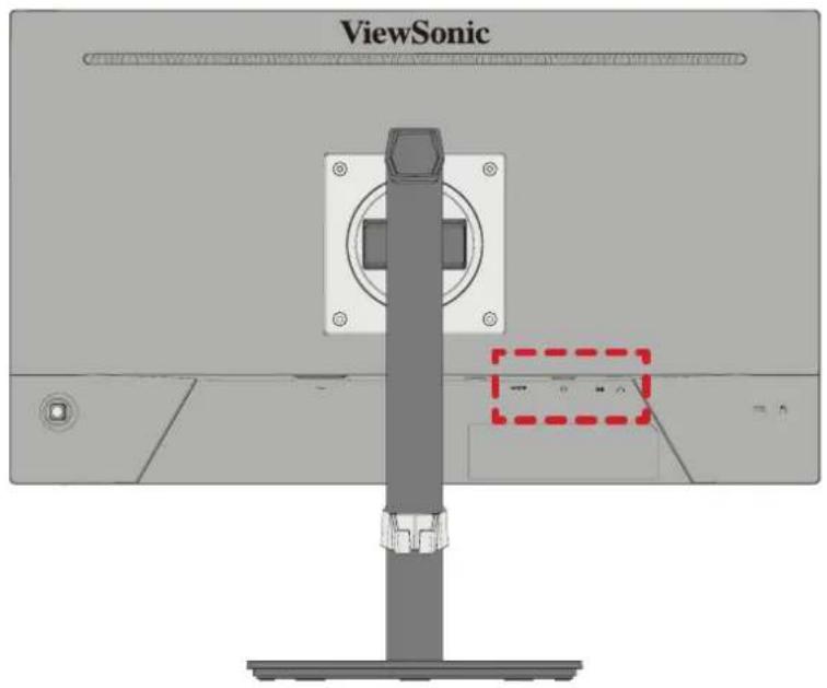 VIEWSONIC VA2748-MHJ - Branchement de péripériques externes - 1