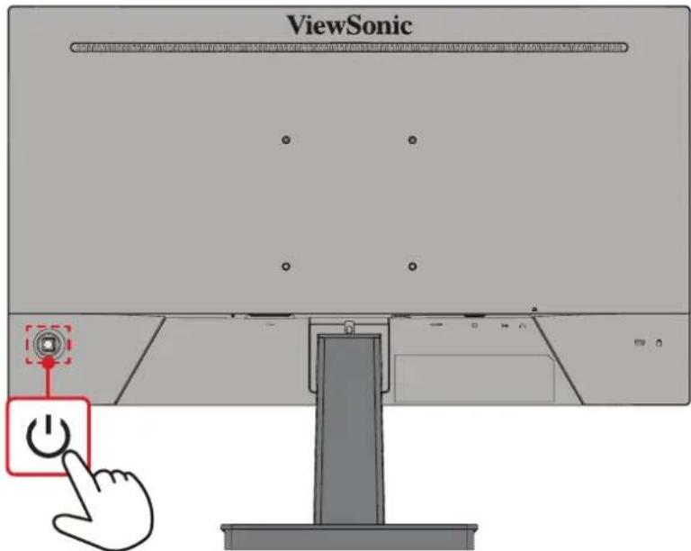 VIEWSONIC VA2448-MH - Allumer et éteindre l'appareil - 1