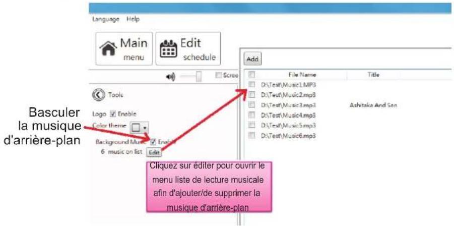 VIEWSONIC Signage Manager - Ajouter une musique d'arrière-plan - 1