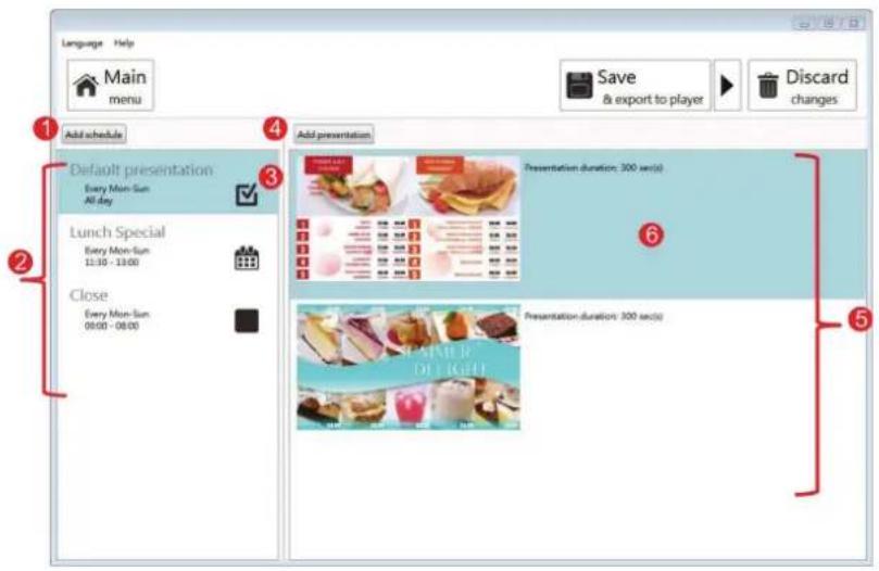VIEWSONIC Signage Manager - Éditeur de planification - 1