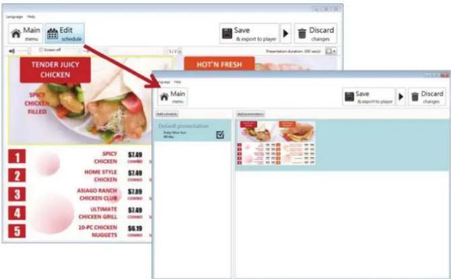 VIEWSONIC Signage Manager - Éditer planification - 1