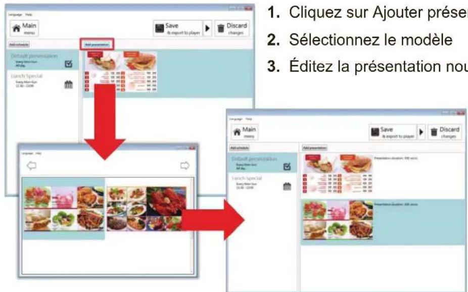 VIEWSONIC Signage Manager - Ajouter des présentations à un événement - 1