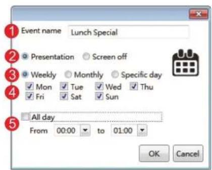 VIEWSONIC Signage Manager - Éditeur d'événement - 1