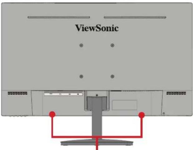 VIEWSONIC VA2732-H-W-2 - Vue de derrière - 1