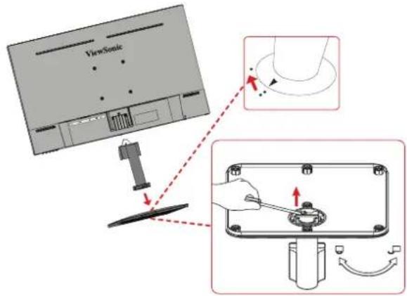 VIEWSONIC VA2732-H-W-2 - Retrait du support - 2