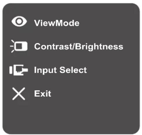 VIEWSONIC VA2732-H-W-2 - Menu rapide - 1