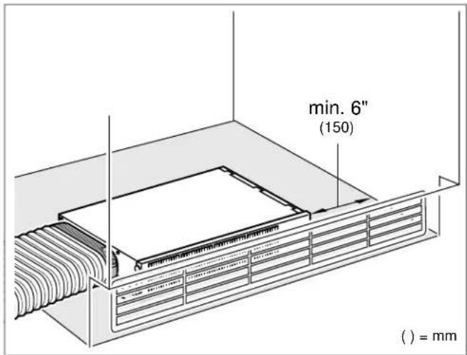 GAGGENAU AA413723 - Distancias mínimas de la salida de aire - 2