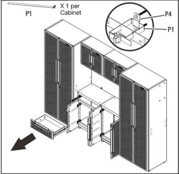 Gladiator Flex Cabinet System IV GANF05WFMTS - Position the Base Cabinets - 2