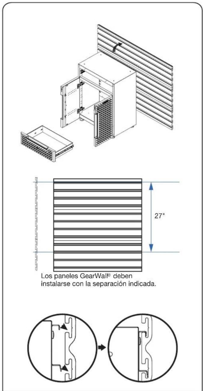Gladiator Flex Cabinet System IV GANF05WFMTS - INSTALE EL GABINETE EN EL PANEL GLADIATOR® GEARWALL® - 1