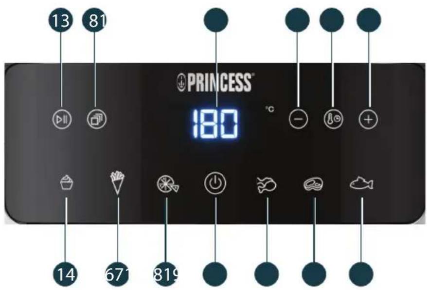 PRINCESS Digital Airfryer 182463 - 3