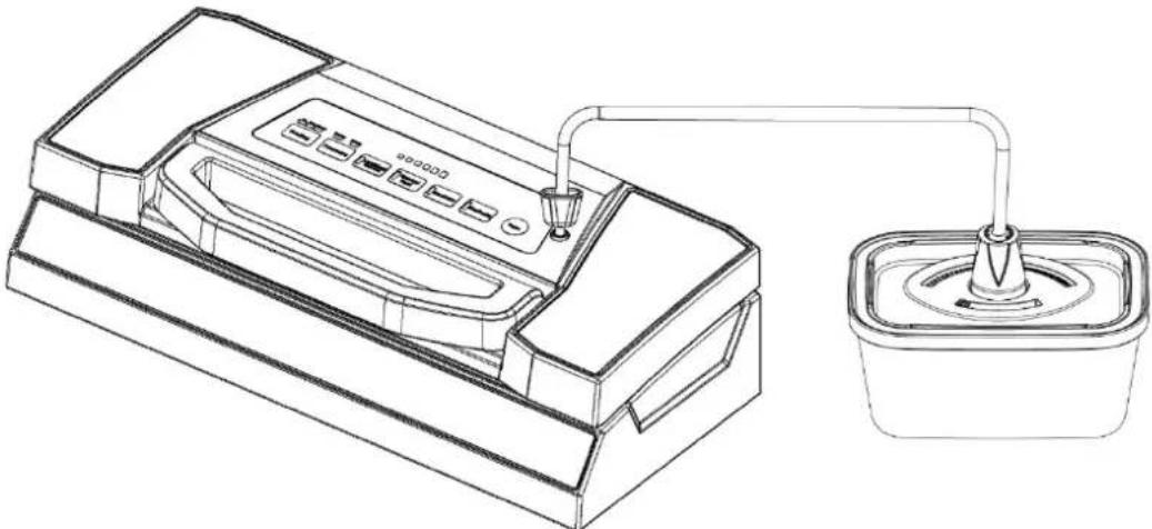 CASO VRH 700 advanced Pro - Mariner avec un récipient à vide - 1
