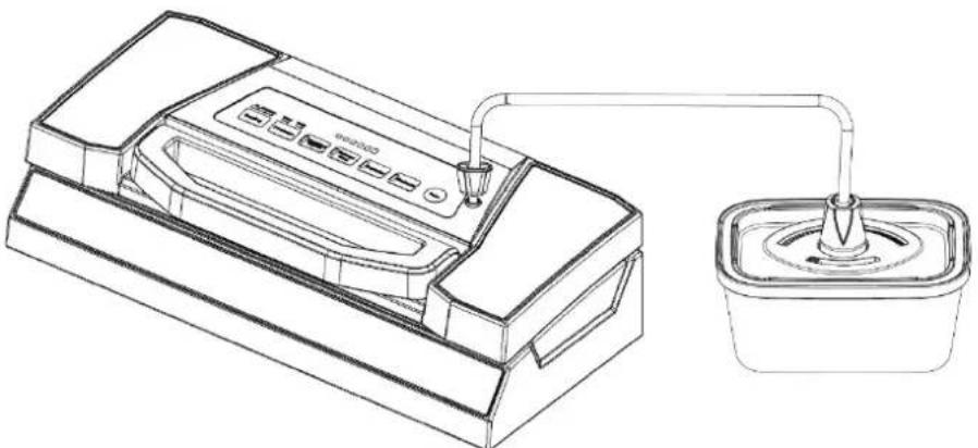 CASO VRH 700 advanced Pro - Vakuum-Verpacken in einem Behälter oder Flaschen mithilfe des WineLocks - 1