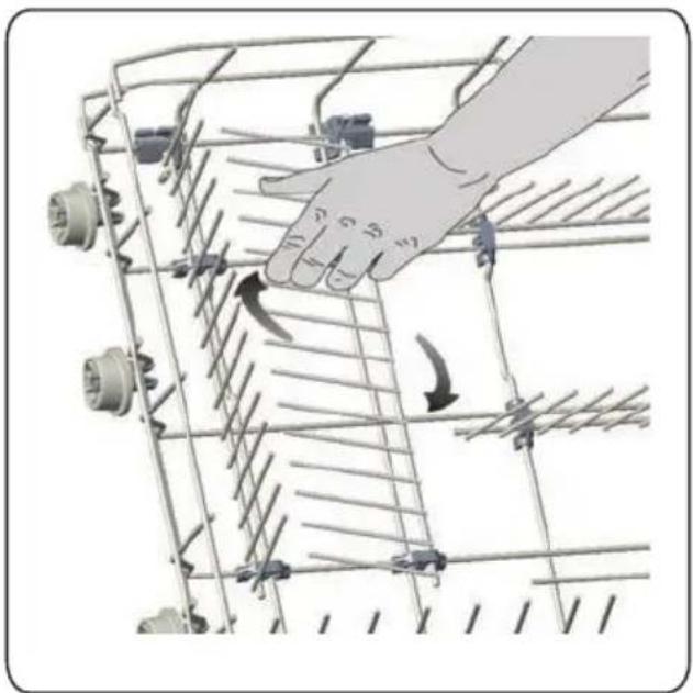Fulgor Milano F7DWS24FI1 - Bandejas plegables de la cesta inferior - 1