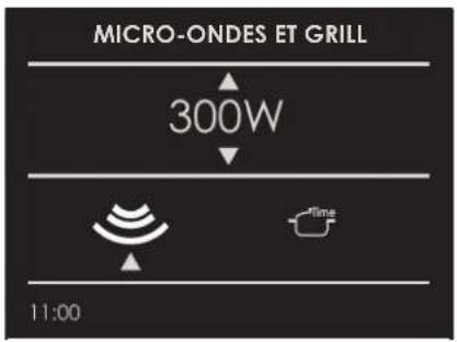 MICRO-ONDES ET GRILL 300W Time 11:00