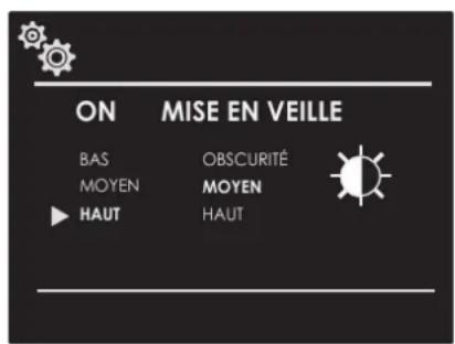 ON MISE EN VEILLE BAS OBSCURITÉ MOYEN MOYEN HAUT HAUT
