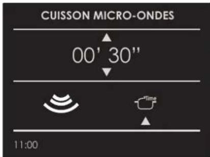 CUISSON MICRO-ONDES 00' 30" 11:00