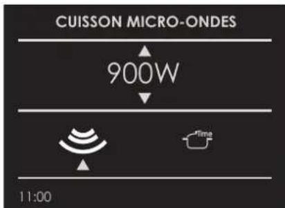 CUISSON MICRO-ONDES 900W Time 11:00
