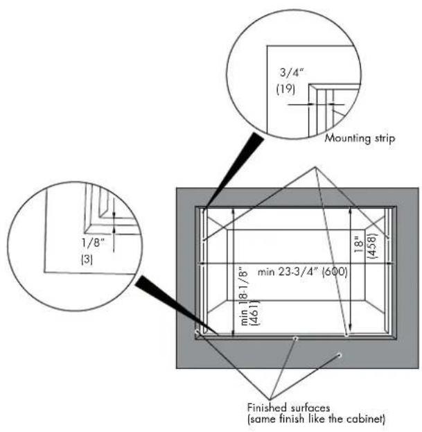 Fulgor Milano F7DSPD24S1 - FLUSHMOUNT INSTALLATION - 1