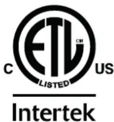 C ETL LISTED US Intertek
