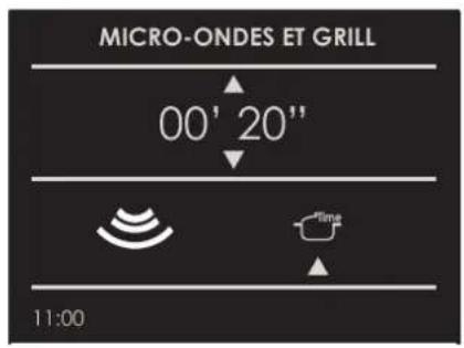 MICRO-ONDES ET GRILL 00' 20'' 11:00