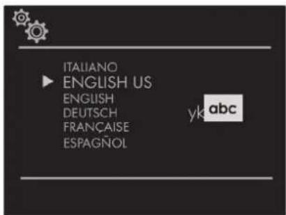 ITALIANO ENGLISH US ENGLISH DEUTSCH FRANÇAISE ESPAGNOL yk abc