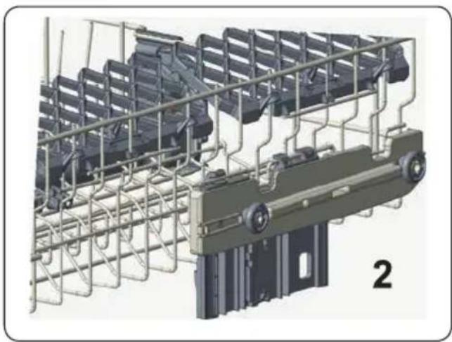 Fulgor Milano F7DWT24FI1 - Height setting - when basket is filled (model depending) - 3